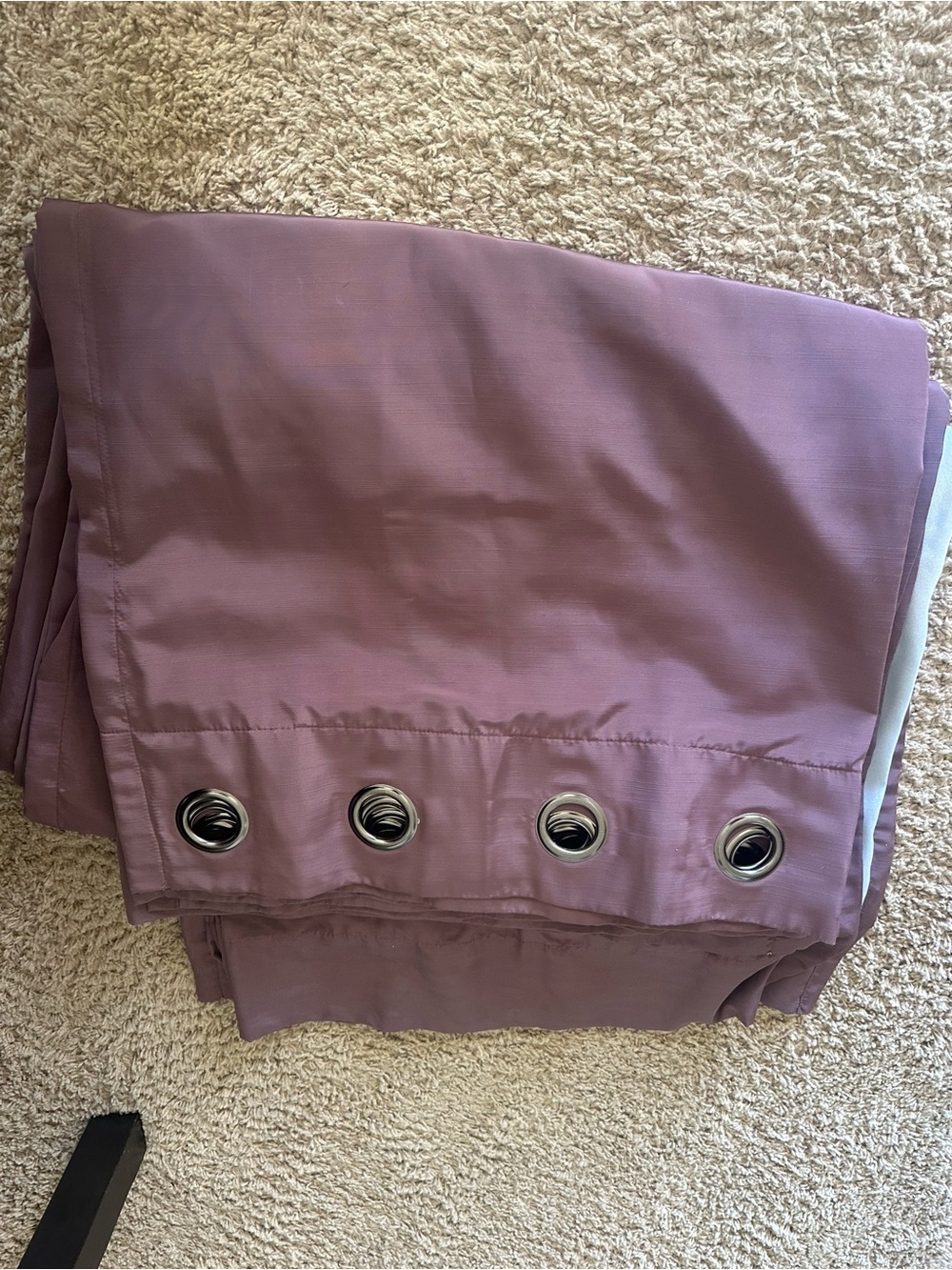 DKNY Lavender-Purple Grommet Window Drapery Panel (4)